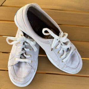 Keds Women's beige/tan and white Center Ticking Stripe Size 6.5